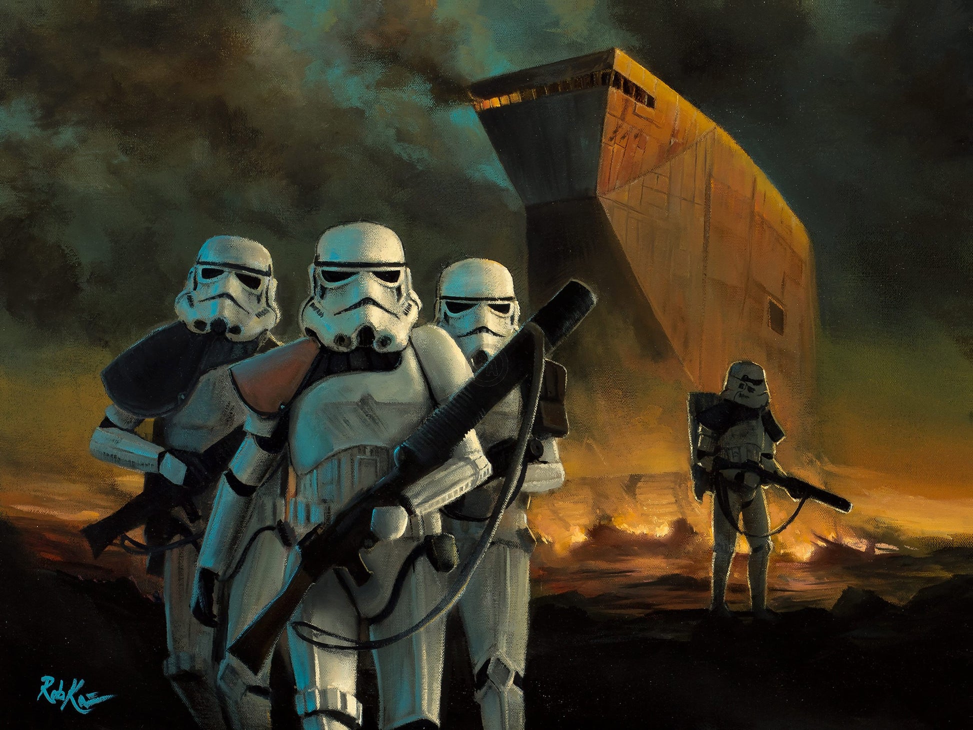 Rob Kaz Star Wars "In Search of Droids" Limited Edition Canvas Giclee