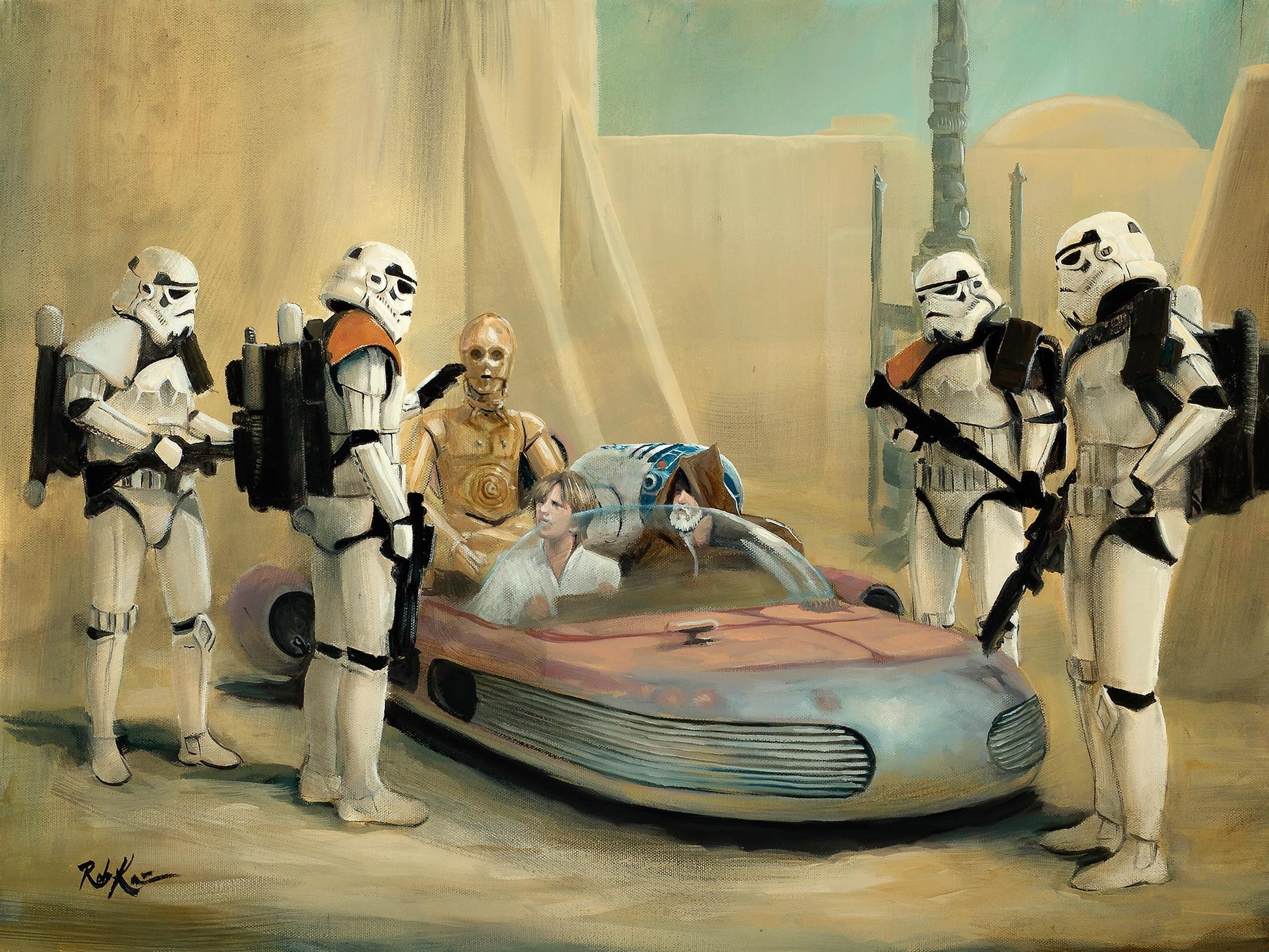 Rob Kaz Star Wars "Move Along" Limited Edition Canvas Giclee