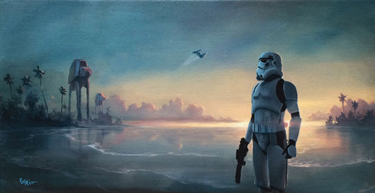 Rob Kaz Star Wars "Scarif Forces" Limited Edition Canvas Giclee