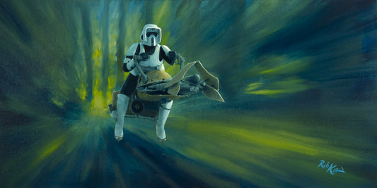 Rob Kaz Star Wars "Speed Chase" Limited Edition Canvas Giclee