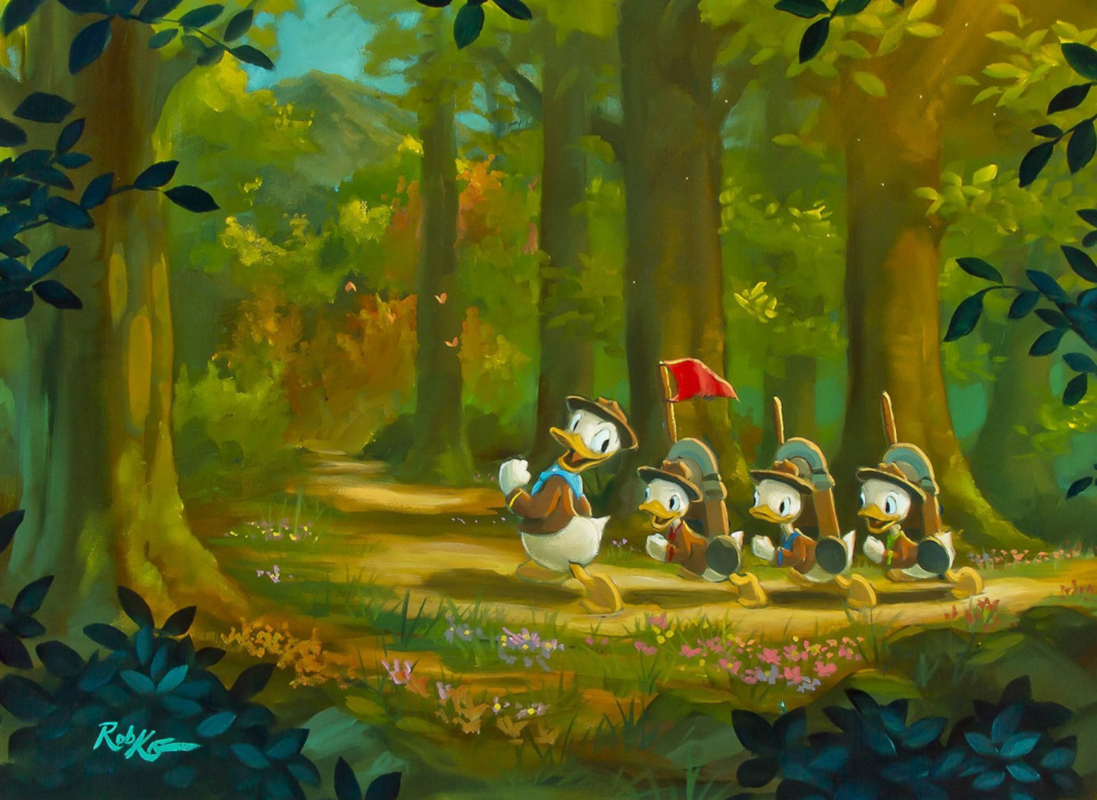 Rob Kaz Disney "The Good Scouts" Limited Edition Canvas Giclee
