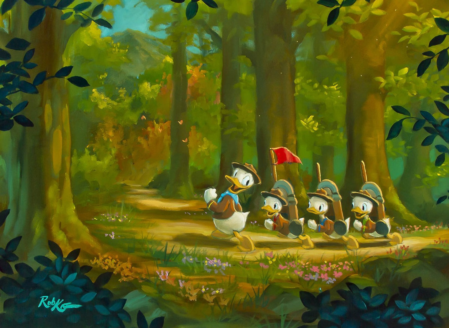 Rob Kaz Disney The Good Scouts Limited Edition Canvas Giclee