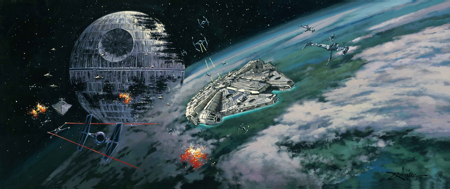 Rodel Gonzalez Star Wars "Battle of Endor" Limited Edition Canvas Giclee