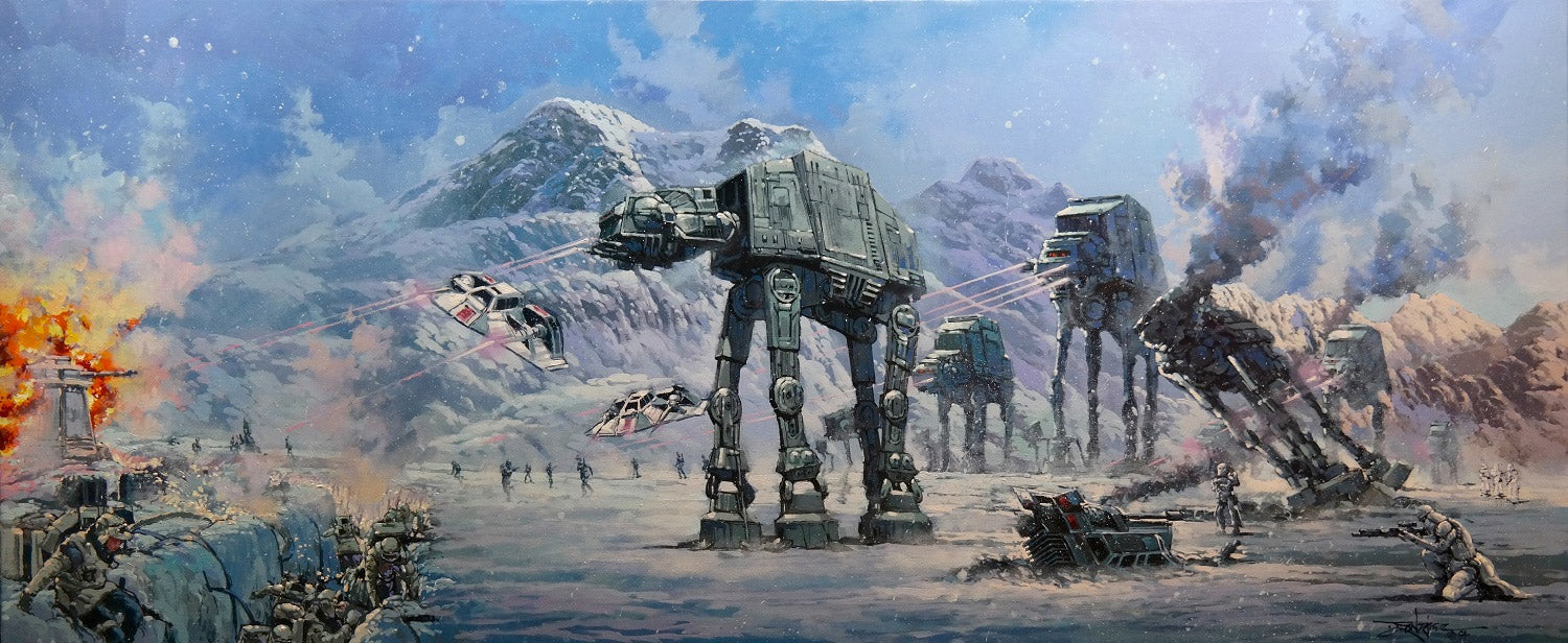 Rodel Gonzalez Star Wars Battle of Planet Hoth Limited Edition Canvas Giclee