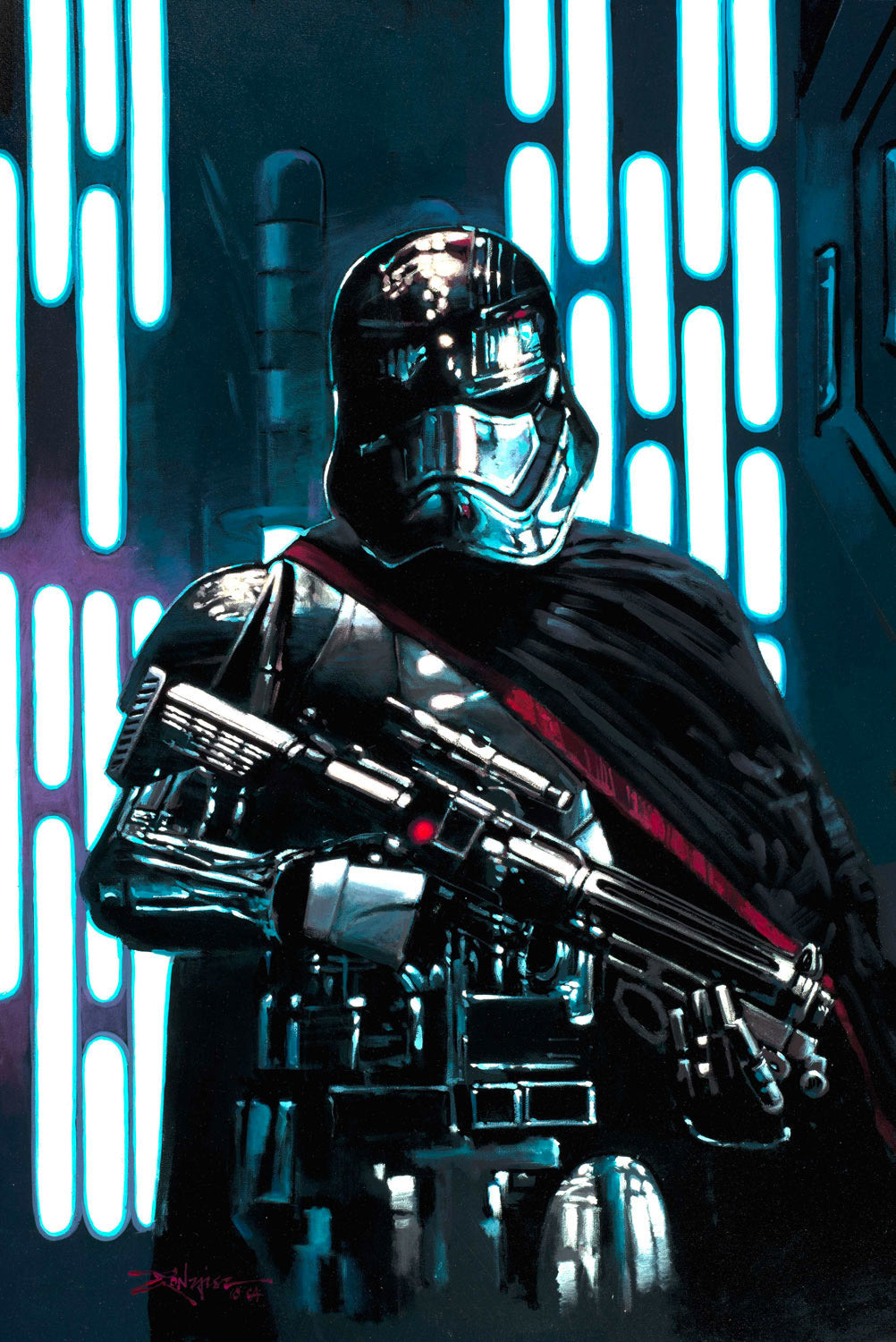 Rodel Gonzalez Star Wars Captain Phasma Limited Edition Canvas Giclee