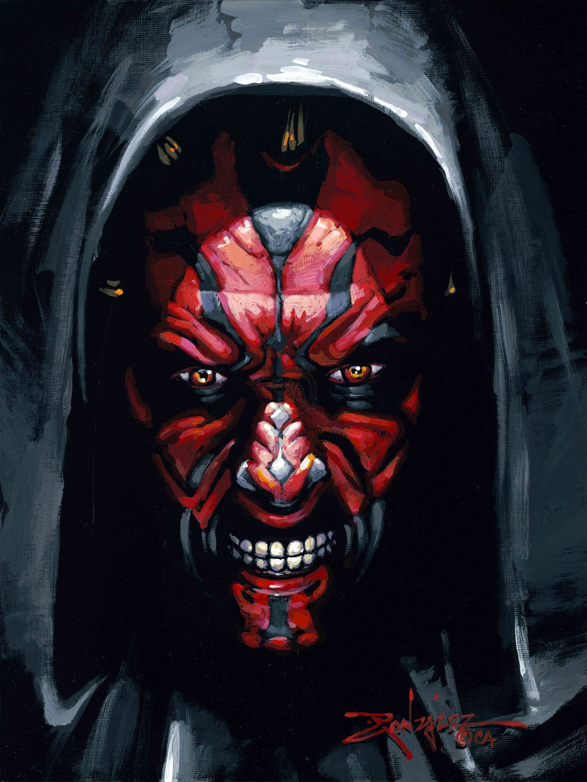 Rodel Gonzalez Star Wars "Darth Maul" Limited Edition Canvas Giclee