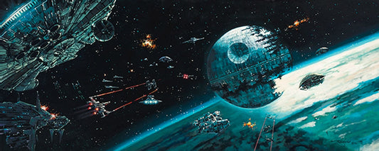 Rodel Gonzalez Star Wars "Death Star Final Battle" Limited Edition Canvas Giclee