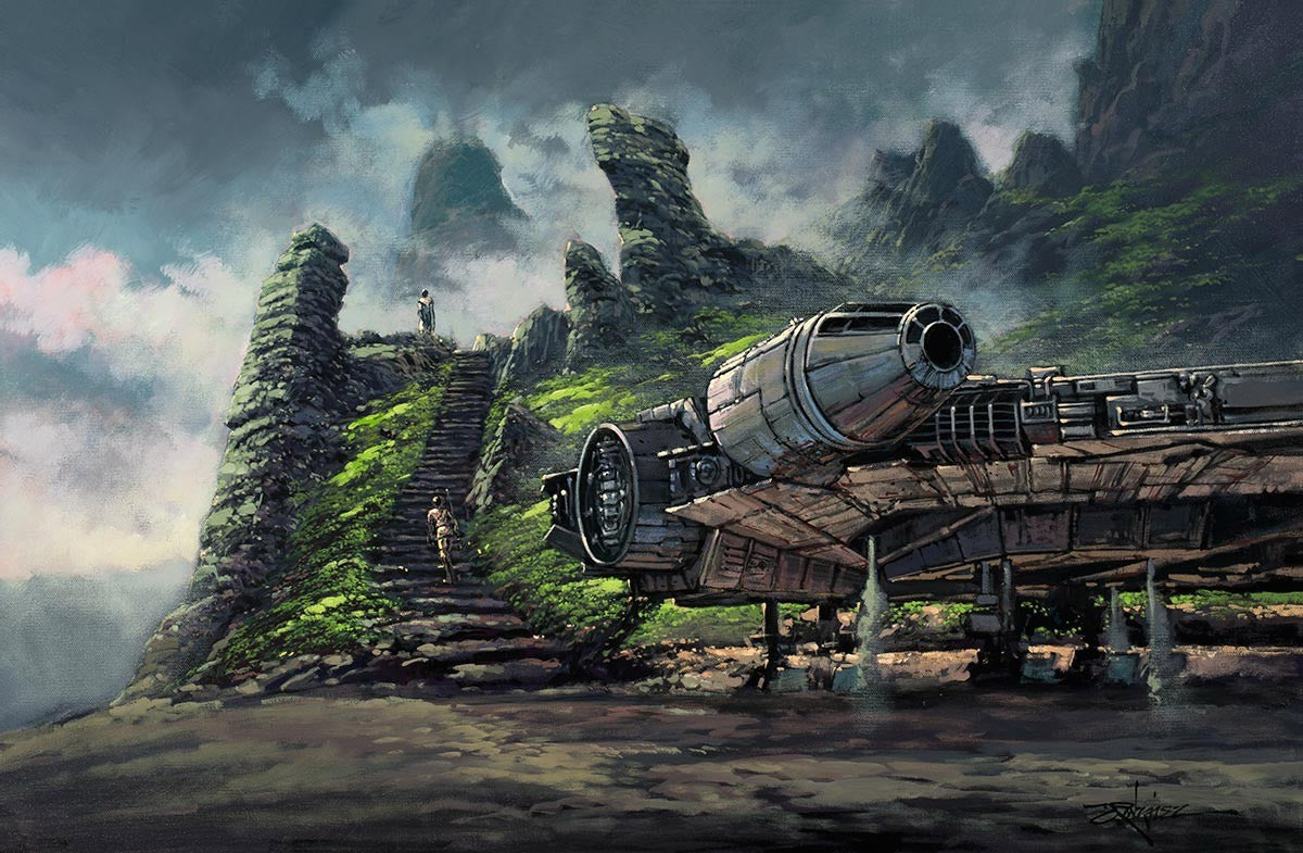 Rodel Gonzalez Star Wars Missing Piece of the Puzzle Limited Edition Canvas Giclee