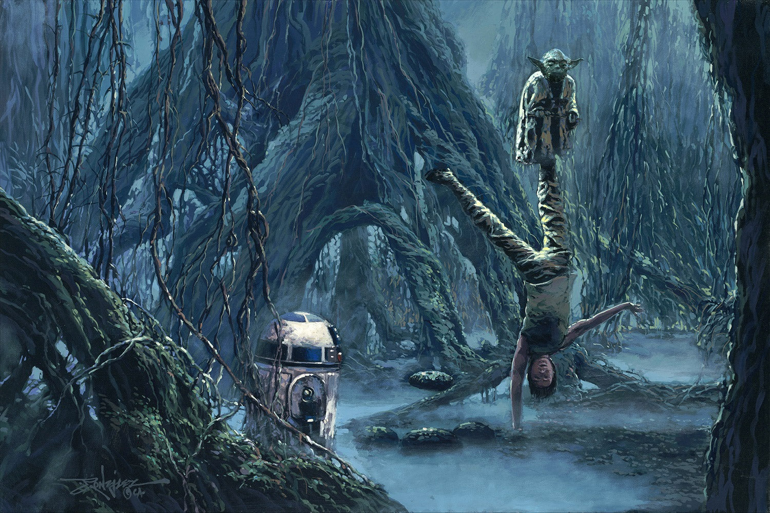 Rodel Gonzalez Star Wars Train you Must Limited Edition Canvas Giclee