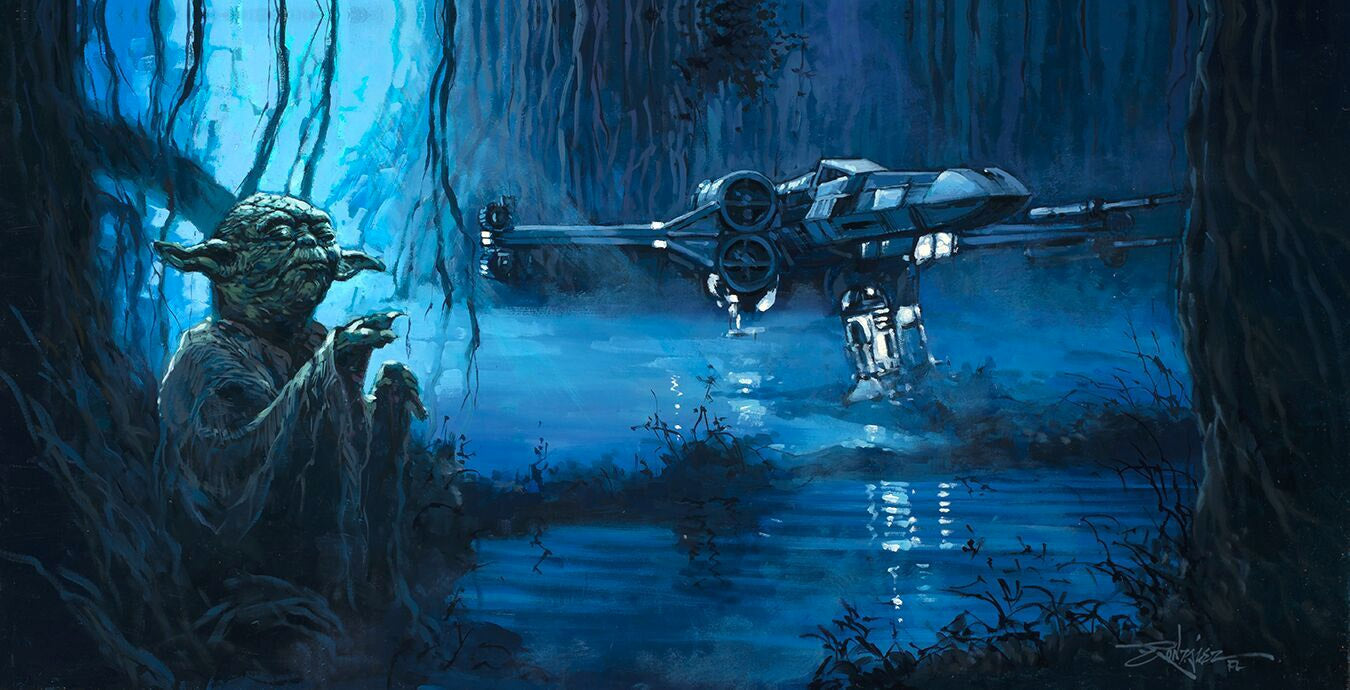 Rodel Gonzalez Star Wars Use the Force Limited Edition Canvas Giclee