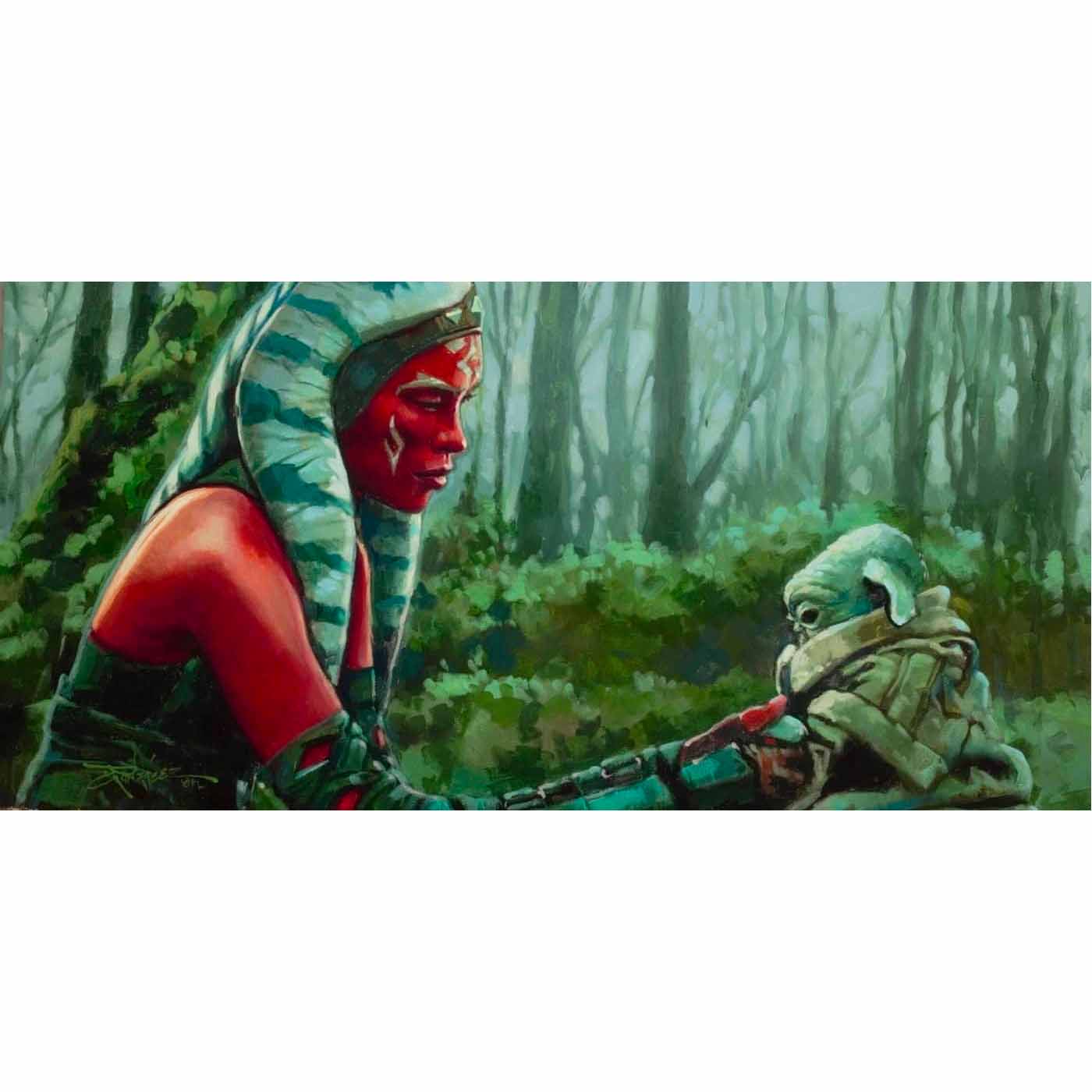 Rodel Gonzalez Star Wars "Sense Much Fear in You" Limited Edition Canvas Giclee