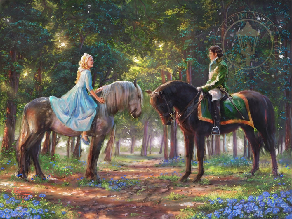 Thomas Kinkade Disney Dreams Romance Awakens Canvas Giclee