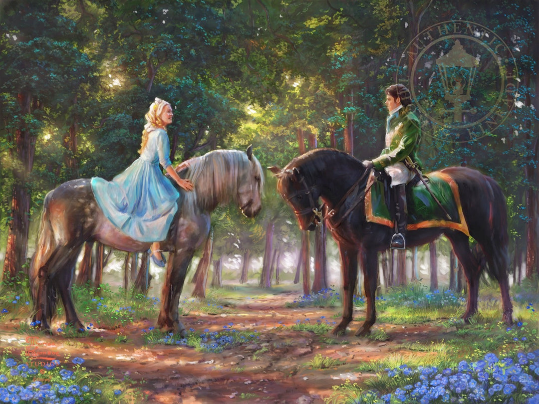 Thomas Kinkade Disney Dreams Romance Awakens Canvas Giclee