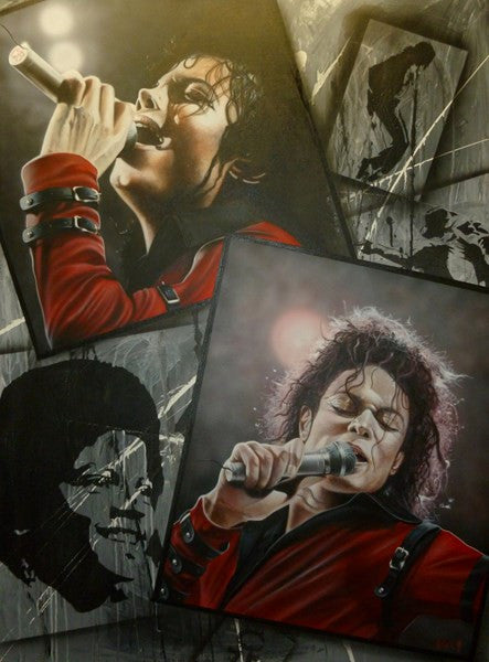 Stickman The Way You Make Me Feel (Michael Jackson) Limited Edition Canvas Giclee