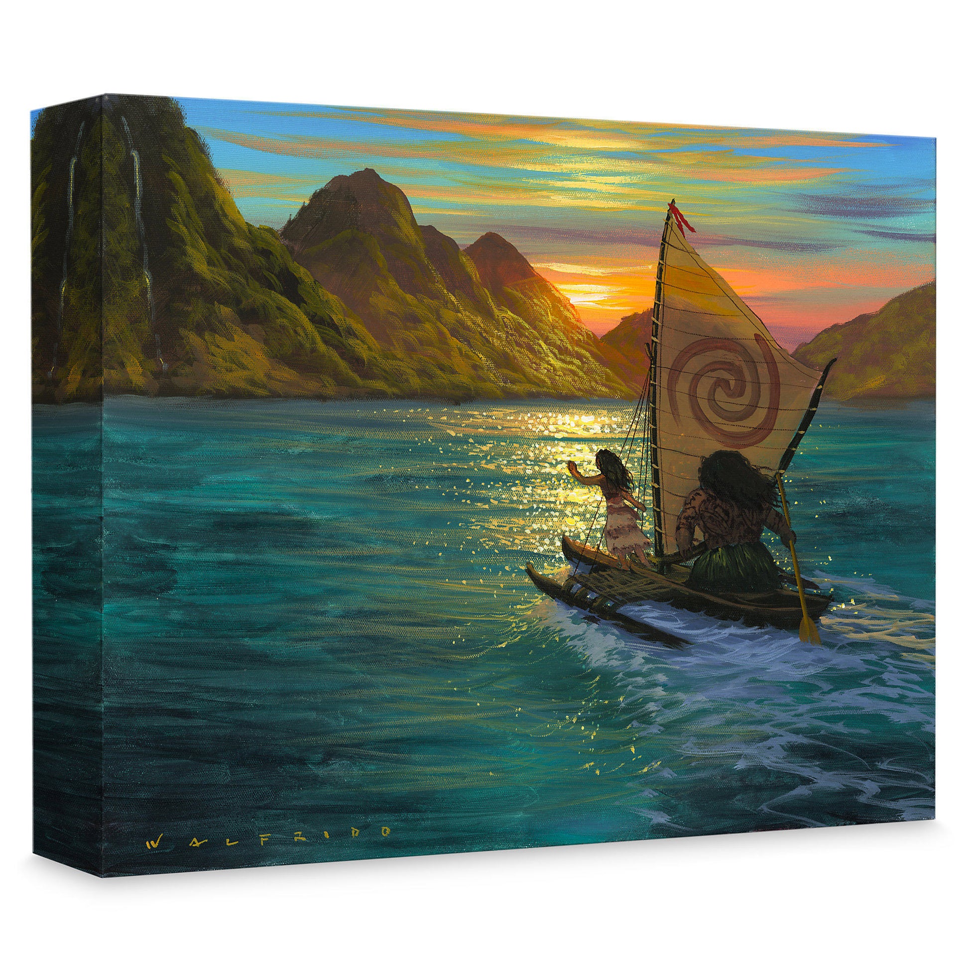 Walfrido Garcia Disney "Sailing Into the Sun" Limited Edition Canvas Giclee