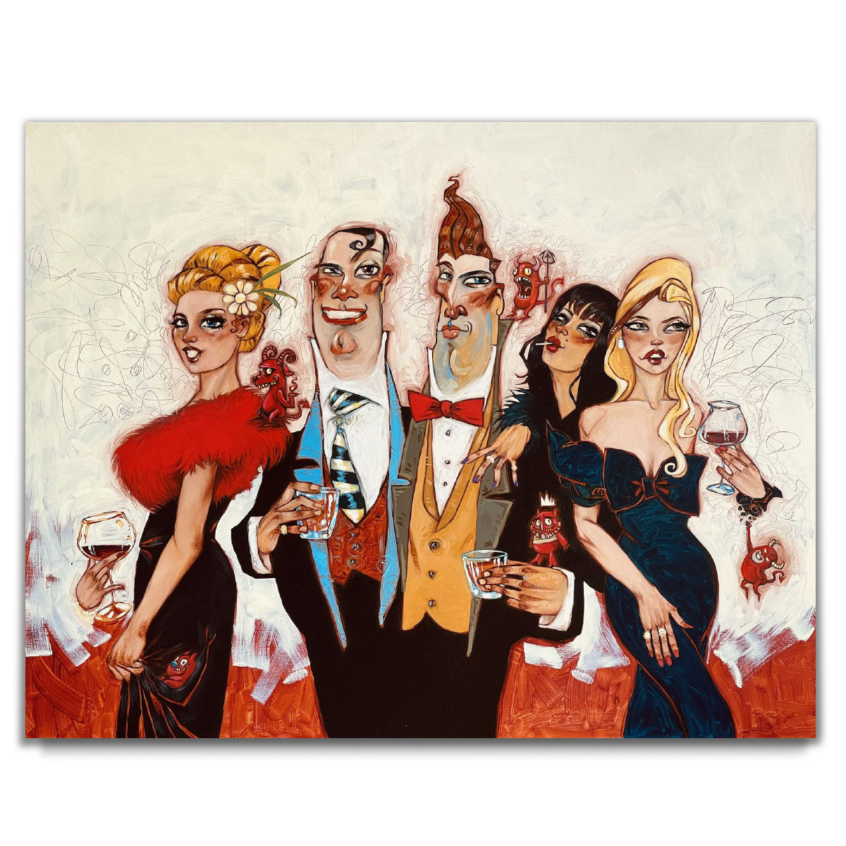 Todd White "Same Hell Different Devils" Limited Edition Canvas Giclee