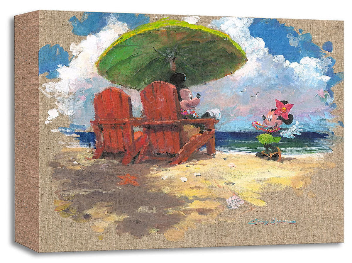James Coleman Disney "Shorefront Hula" Limited Edition Canvas Giclee