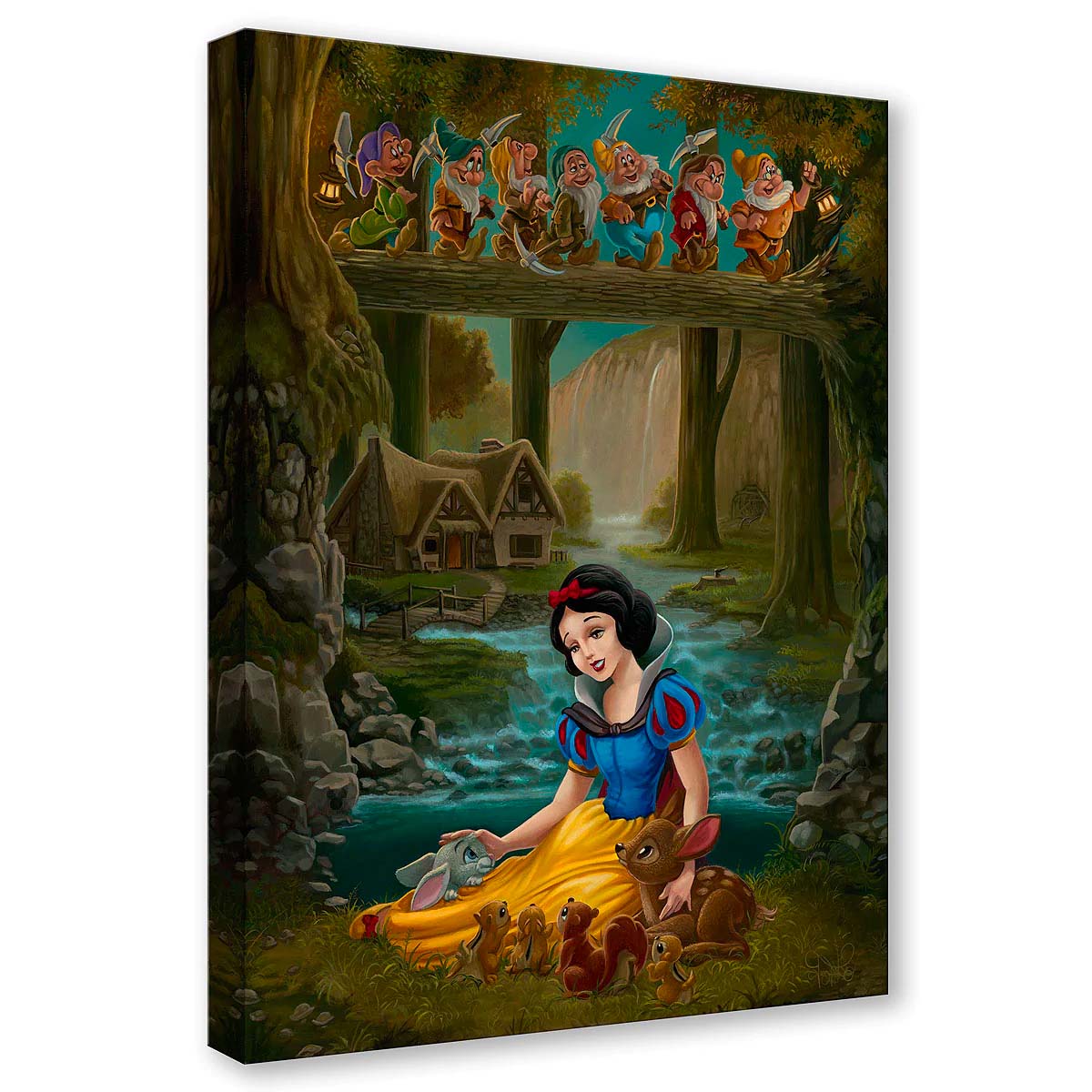 Jared Franco Disney "Snow White's Sanctuary" Limited Edition Canvas Giclee