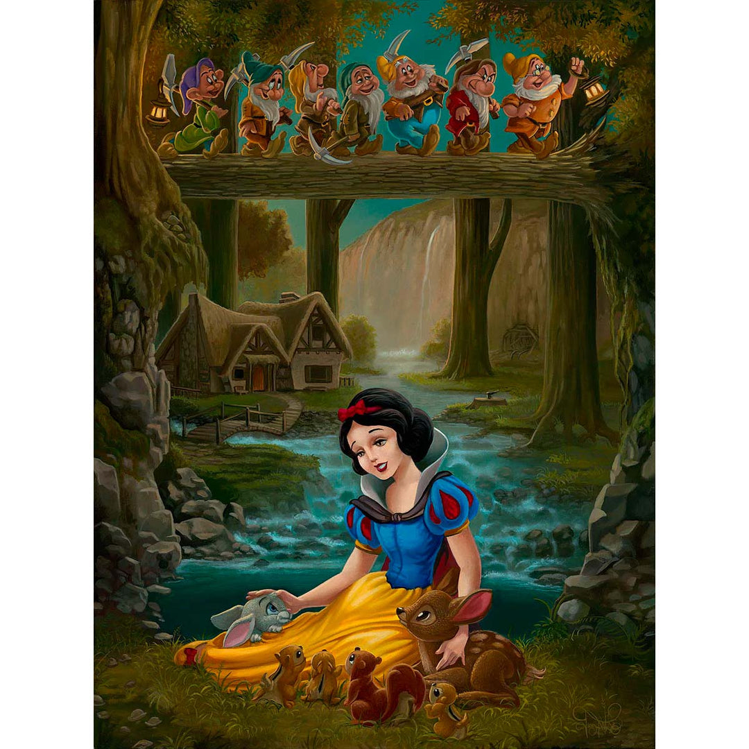 Jared Franco Disney Snow White's Sanctuary Limited Edition Canvas Giclee