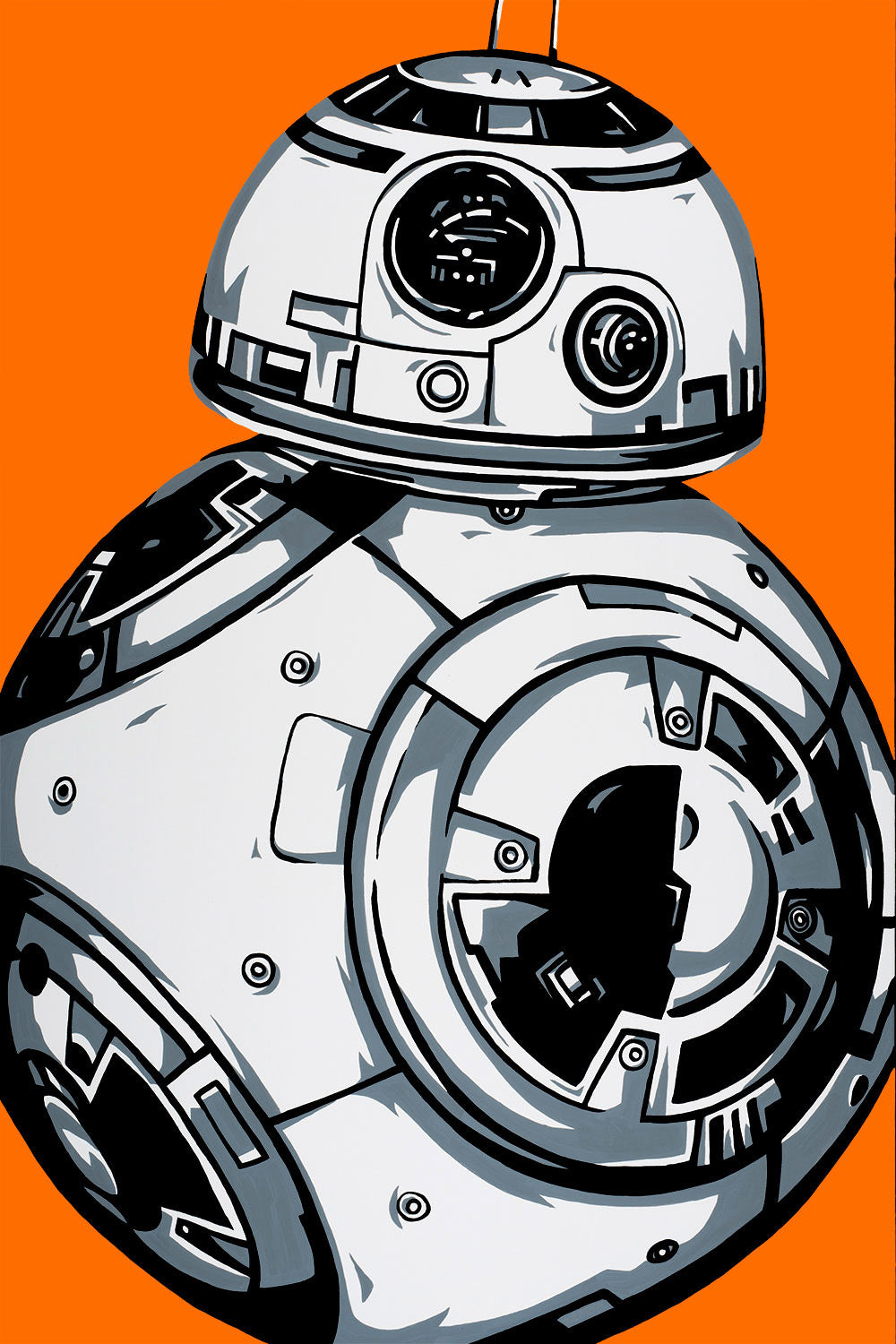 Allison Lefcort Star Wars BB-8 Limited Edition Canvas Giclee