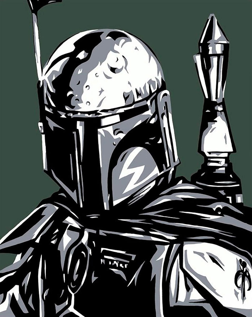 Allison Lefcort Star Wars Boba Fett Limited Edition Canvas Giclee