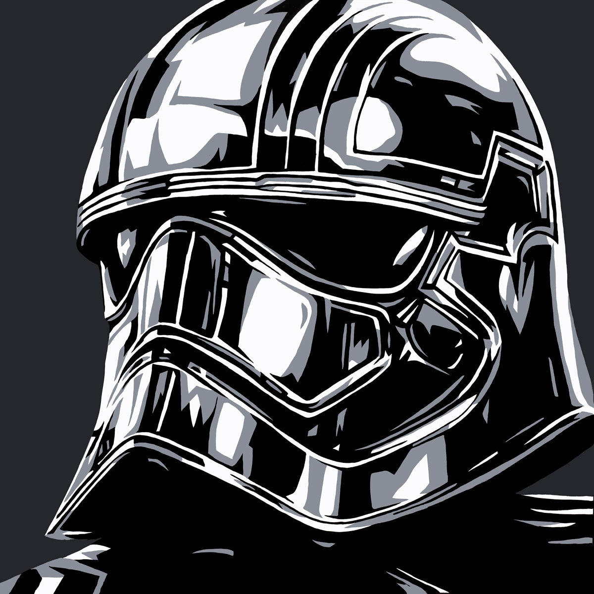 Allison Lefcort Star Wars Captain Phasma Limited Edition Canvas Giclee
