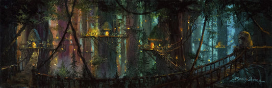 James Coleman Star Wars "Ewok Village" Limited Edition Canvas Giclee