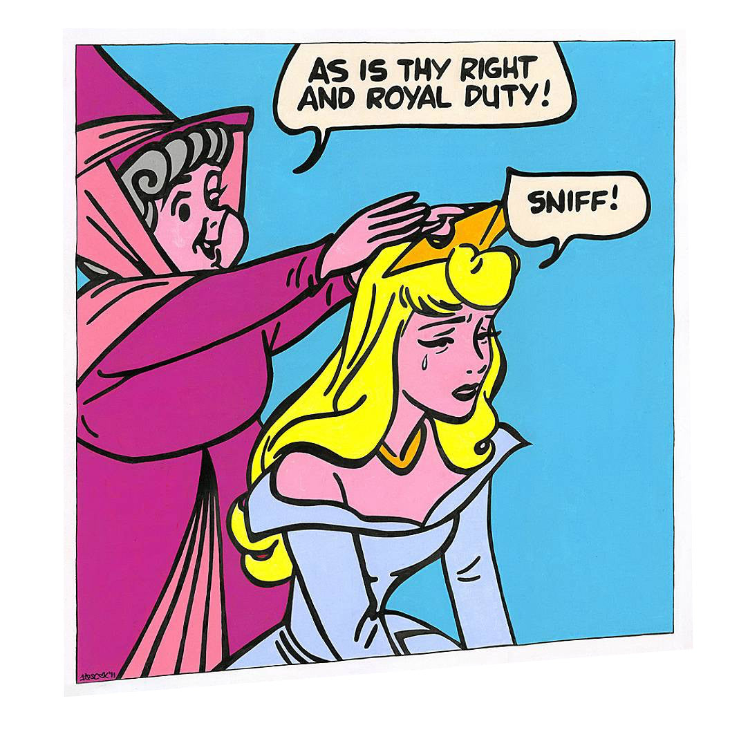 Tennessee Loveless Disney Suck It Up Limited Edition Serigraph on Canvas