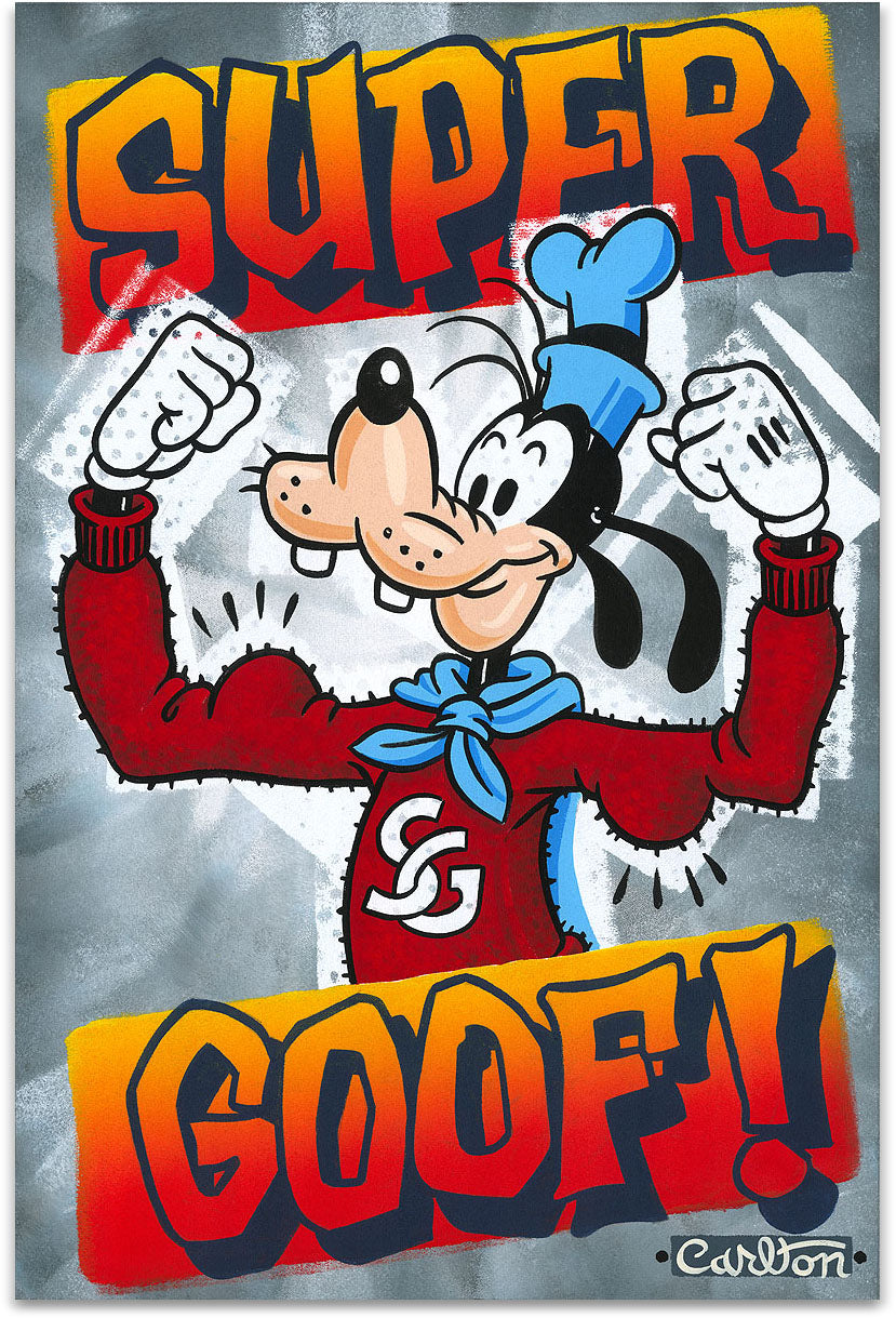 Trevor Carlton Disney Super Goof! Limited Edition Canvas Giclee