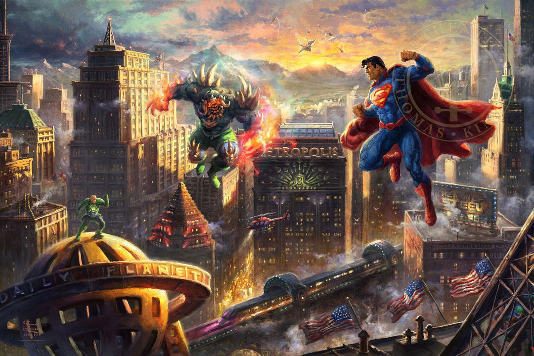 Thomas Kinkade Studios Superman - Man of Steel Limited Edition Giclee