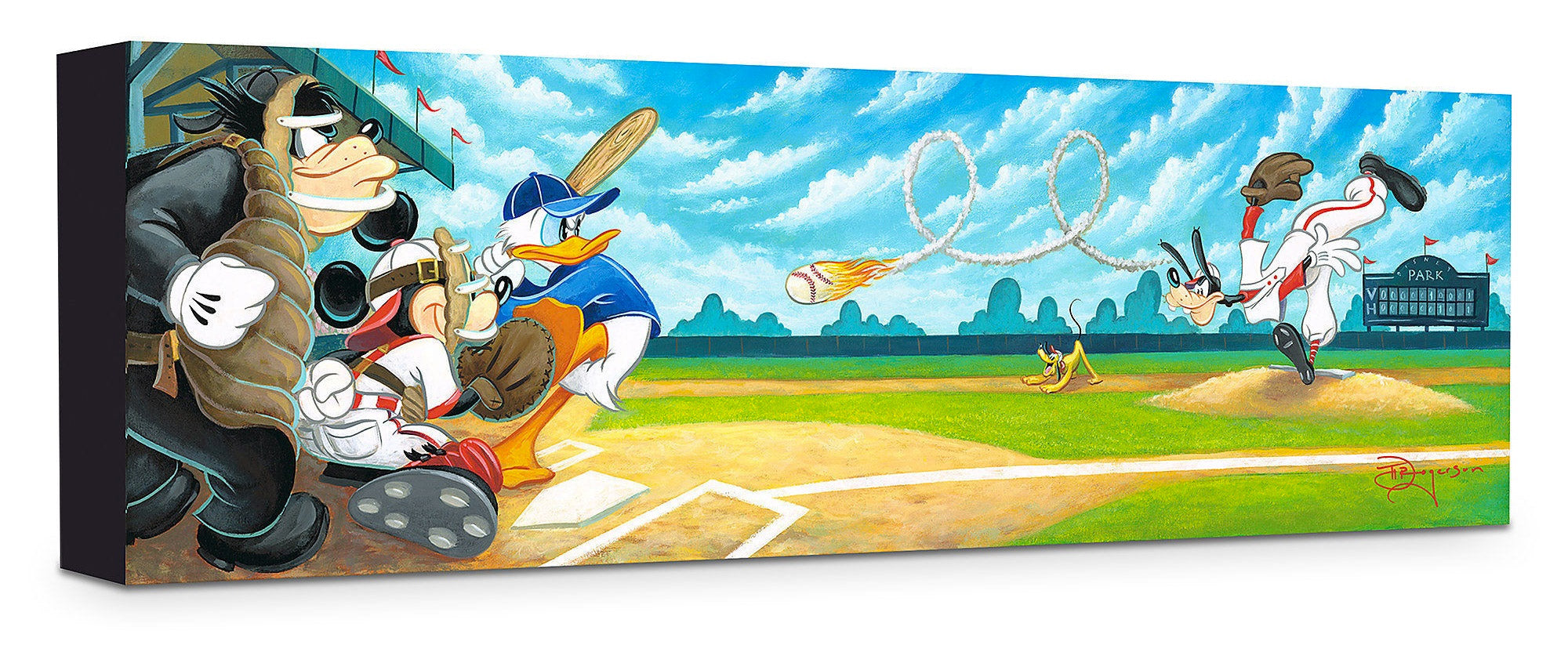 Tim Rogerson Disney Swing for the Fences Limited Edition Canvas Giclee