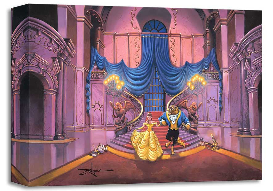 Rodel Gonzalez Disney Tale as Old as Time Limited Edition Canvas Giclee