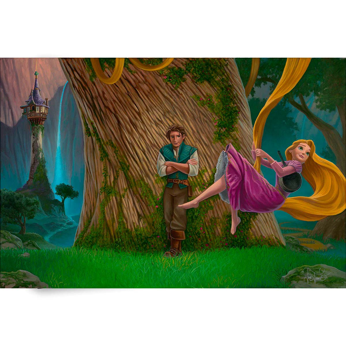 Jared Franco Disney Tangled Tree Limited Edition Canvas Giclee