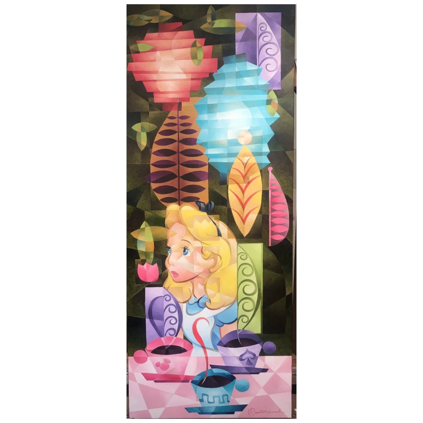 Tom Matousek Disney "Tea for Three" Limited Edition Canvas Giclee