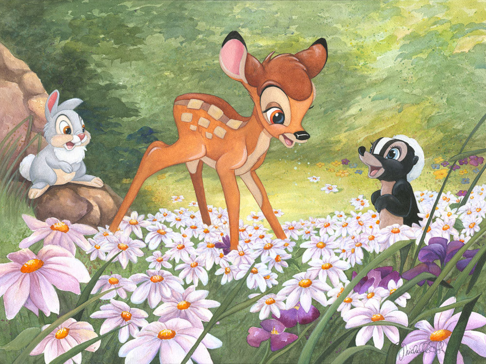 Michelle St. Laurent Disney "The Joy a Flower Brings" Limited Edition Canvas Giclee
