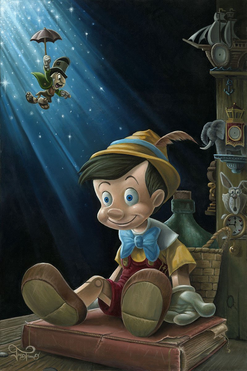 Jared Franco Disney The Little Wooden Boy Limited Edition Canvas Giclee