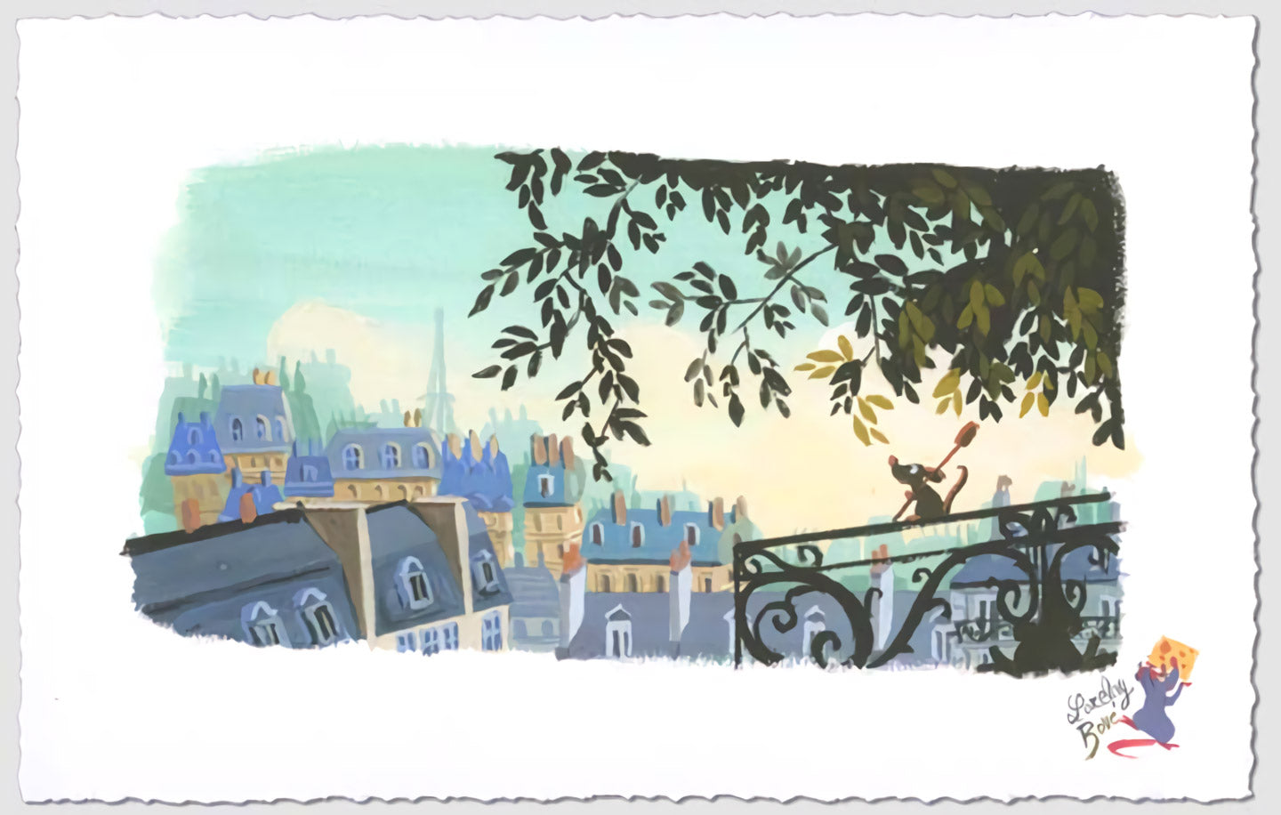 Lorelay Bové Disney "The Flavor of Paris" Limited Edition Paper Giclee