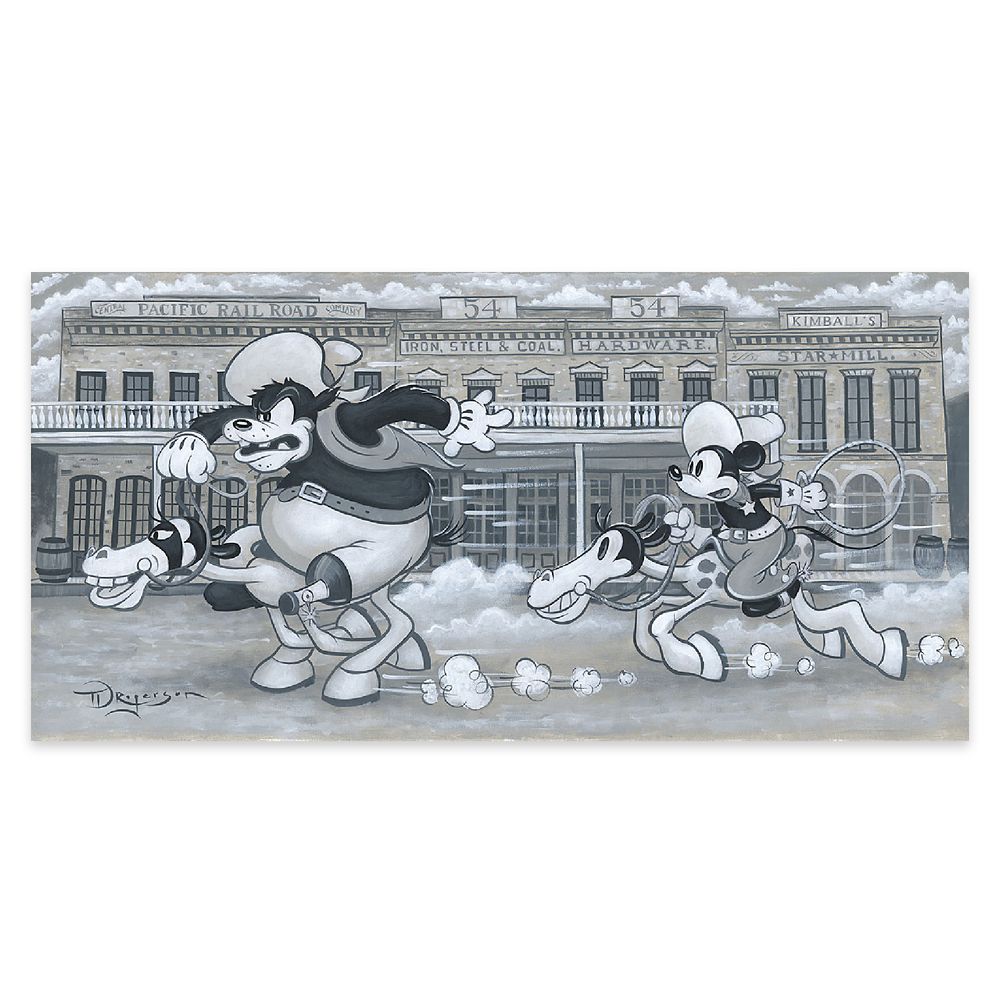 Tim Rogerson Disney The Big Chase Limited Edition Canvas Giclee