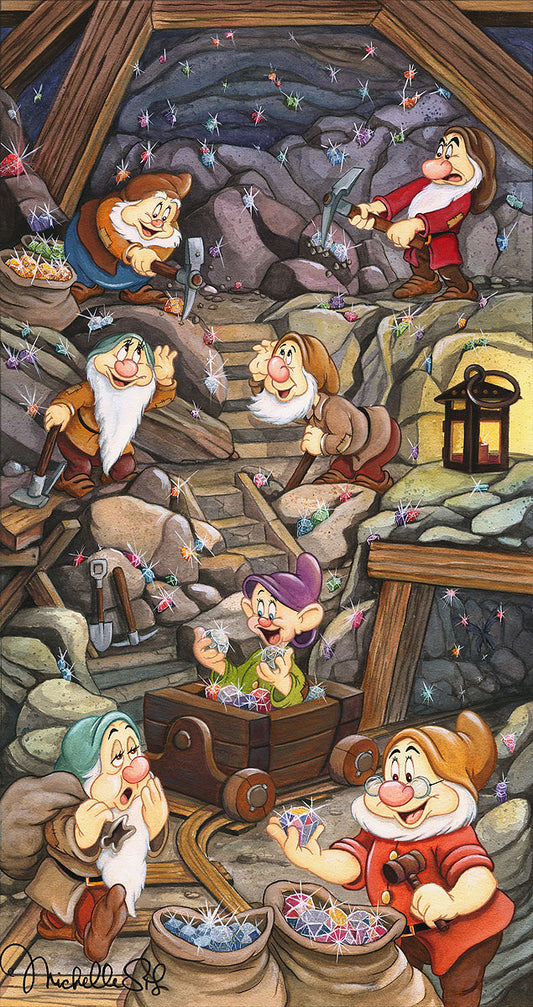 Michelle St. Laurent Disney "The Shine of a Million Gems" Limited Edition Canvas Giclee