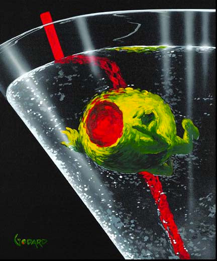 Michael Godard Think Inside the Glass Limited Edition Canvas Giclee