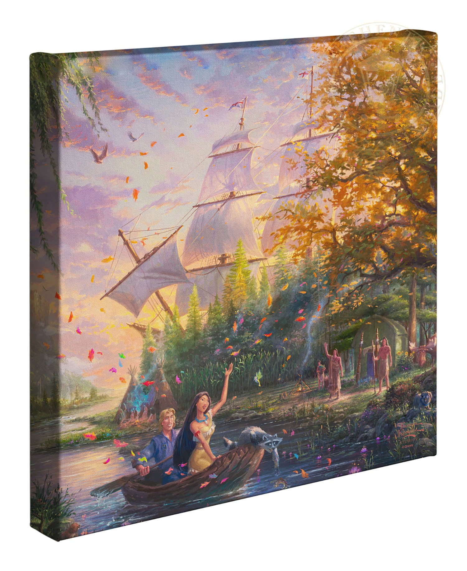 Thomas Kinkade Studios "Pocahontas" Limited and Open Edition Canvas