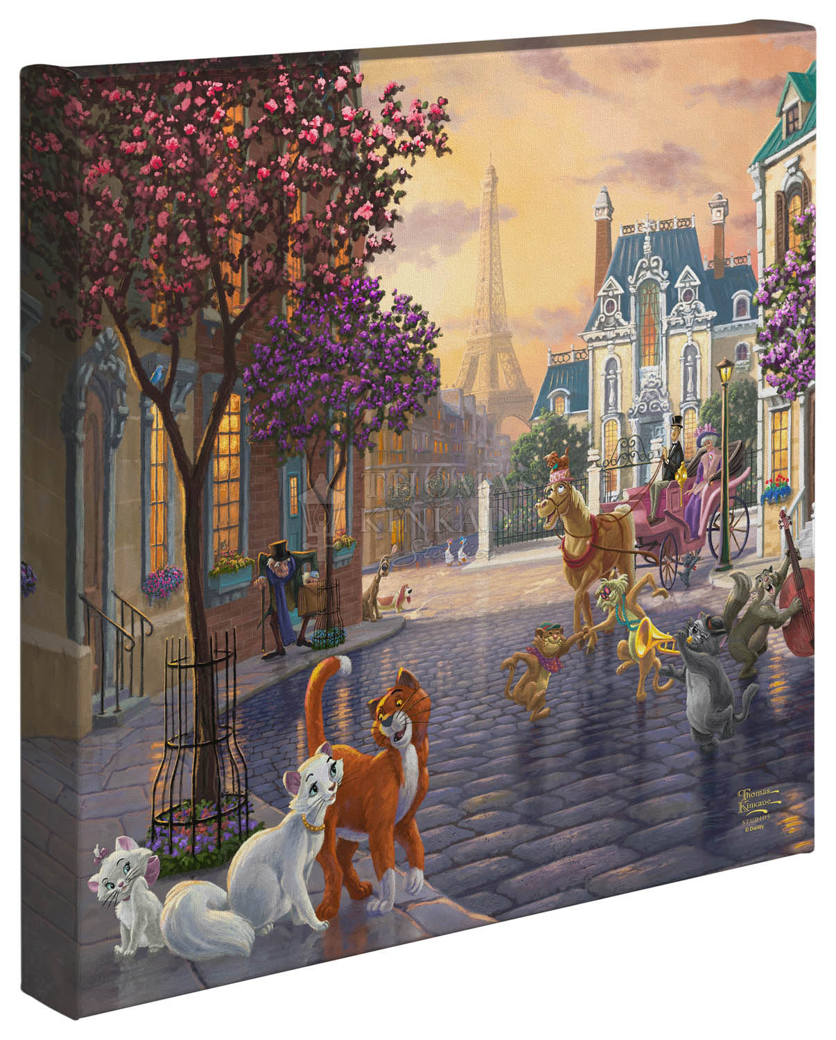 Thomas Kinkade Studios Disney "The Aristocats" Limited Edition Canvas Giclee