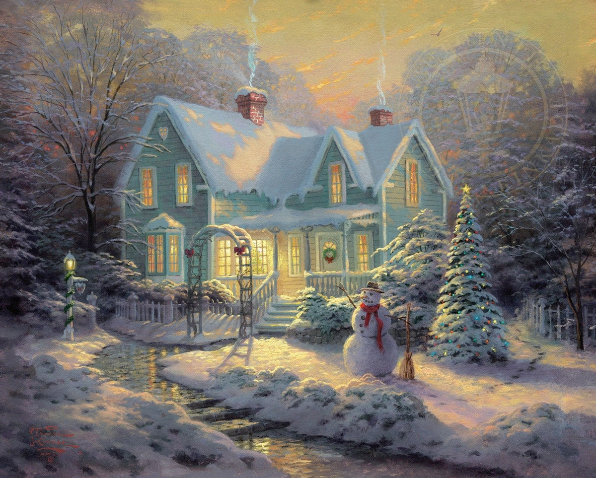 Thomas Kinkade "Blessings of Christmas" Limited Edition Canvas Giclee