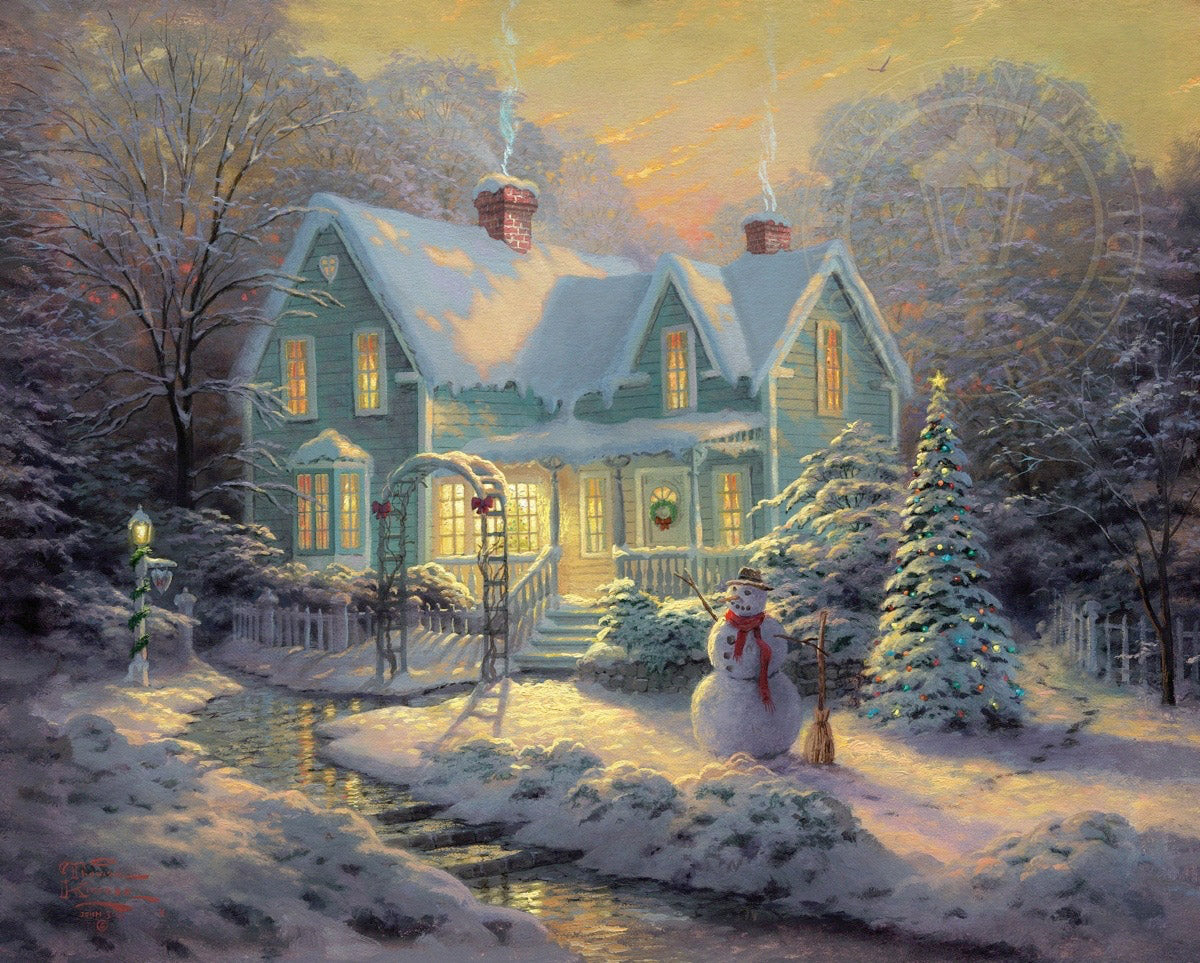 Thomas Kinkade Blessings of Christmas Limited Edition Canvas Giclee