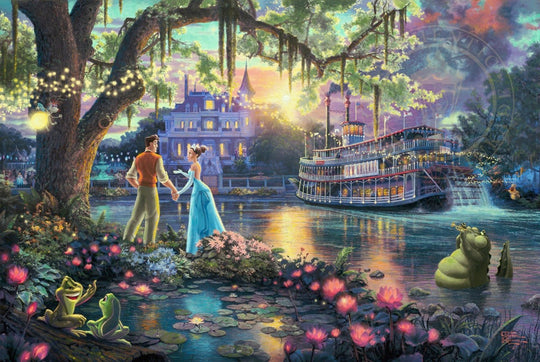Thomas Kinkade Disney Dreams Princess and the Frog Limited and Open Canvas Giclee