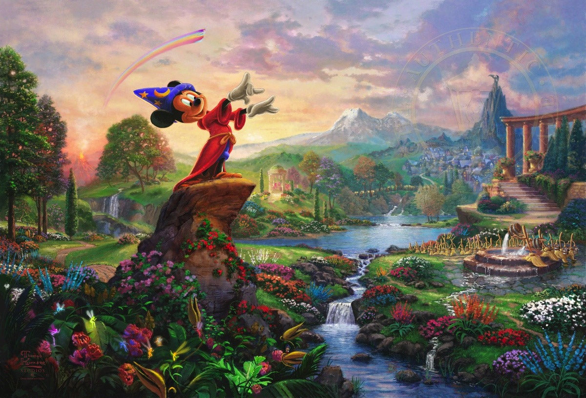 Thomas Kinkade Disney Dreams "Fantasia" Limited and Open Canvas Giclee