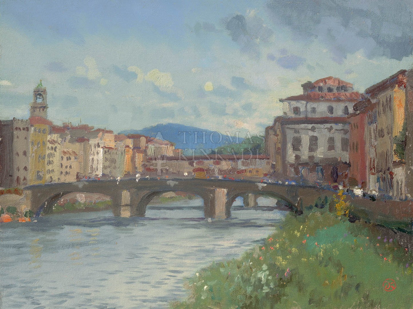 Thomas Kinkade "Florence - River Alba" Limited Edition Canvas Giclee