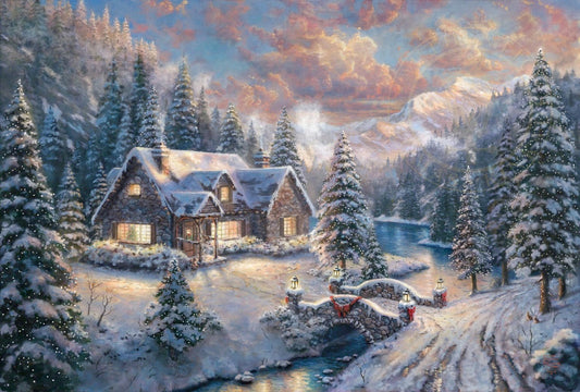 Thomas Kinkade Studios "High Country Christmas" Limited Edition Canvas Giclee