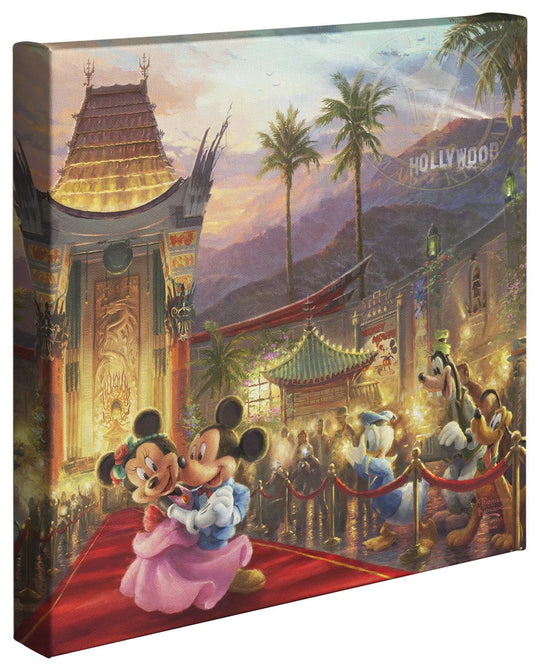 Thomas Kinkade Studios Mickey and Minnie in Hollywood Limited and Open Canvas Giclee