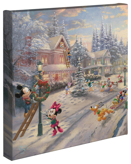 Thomas Kinkade Studios "Mickey's Victorian Christmas" Limited and Open Canvas Giclee